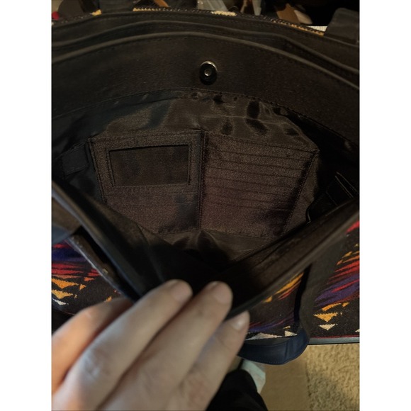 PENDLETON Wool Southwestern Blanket Bag Aztec Carry All RARE - Picture 9 of 13